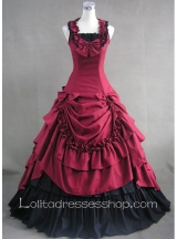 Luxuriant Prom Tiers Ruffle Sleeveless Gothic Victorian Lolita Dress