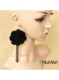 Lolita Big Flowers Long Tassels Christmas Ornament Tassels Earring