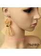 Lolita Retro Flowers Lace Tassels Lady Earring