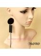 Lolita Geometric Pattern Long Tassels Nightclub Earring