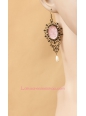 Lolita Moon Fairy Pink Retro Archaize Earring