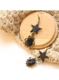 Lolita Lovely Black Creative Fashion Retro Star Earring