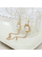 Lolita Golden Tassels Pearl Palace Retro Fashion Earring