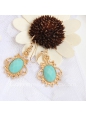 Lolita Fashion Retro Palace Sapphire Earring