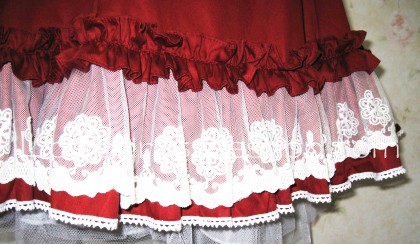 Beautiful Wine Red Retro Palace Lace Princess Classic Lolita Dress