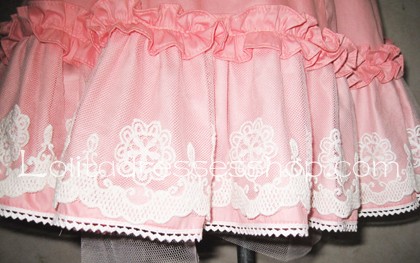 Beautiful Pink Retro Palace Lace Princess Classic Lolita Dress