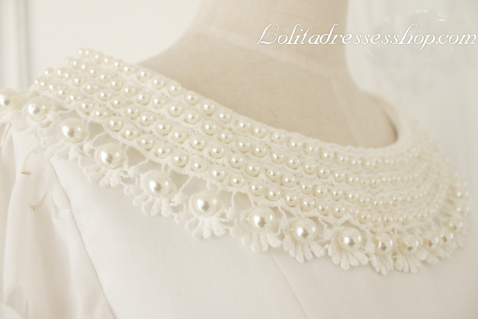 Advanced Custom Carved White Retro Noble Princess Fantasy Fashion Lolita Dress
