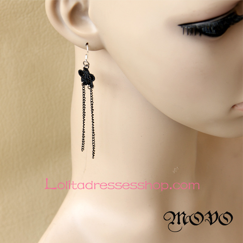 Lolita Retro Lace Flower Tassels Earring