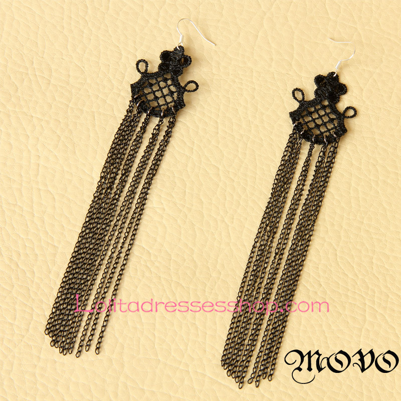 Lolita Long Tassels Sexy Queen Creative Earring