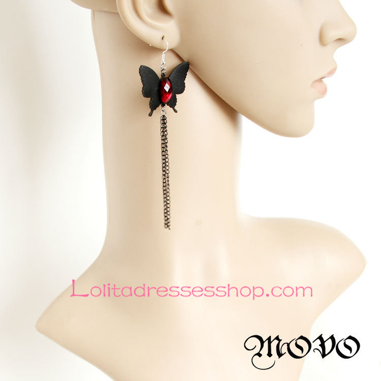 Lolita Original handmade Tassels Hell Butterfly Earring