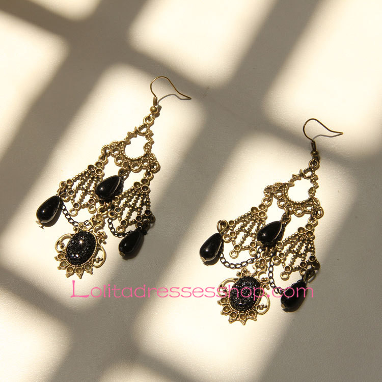 Lolita Dark Queen Gothic Retro Nightclub Earring