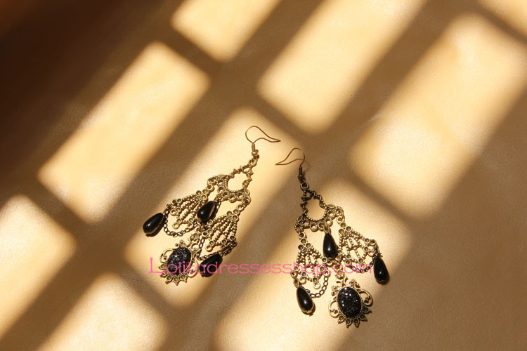 Lolita Dark Queen Gothic Retro Nightclub Earring