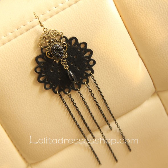 Lolita Gothic Style Long Tassels Retro Fashion Earring