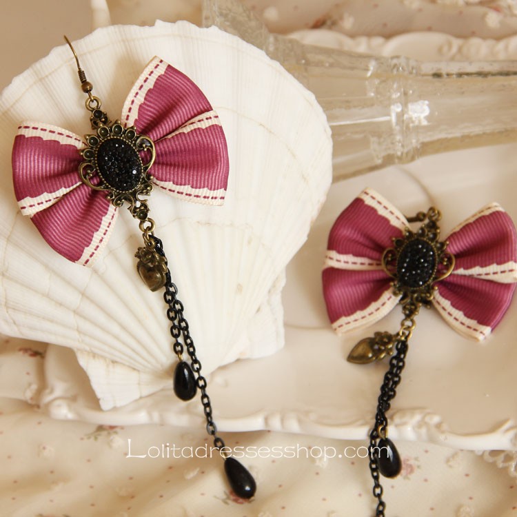 Lolita Original Handmade Tassels Pearl Love Earring