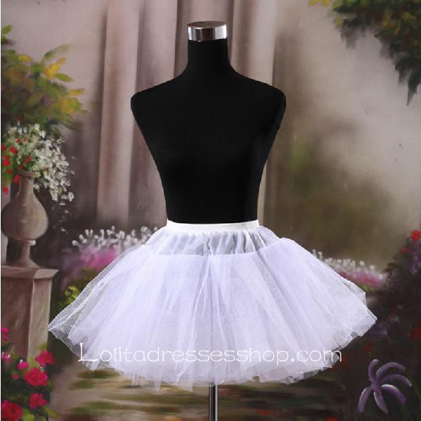 Fluffy White Bridal Dress Sweet Lolita Dress Petticoat