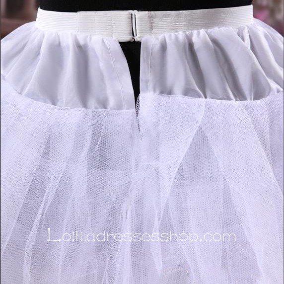 Fluffy White Bridal Dress Sweet Lolita Dress Petticoat