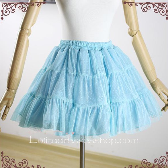 Gorgeous Light Blue High-grade Fabrics Lolita Dress Petticoat