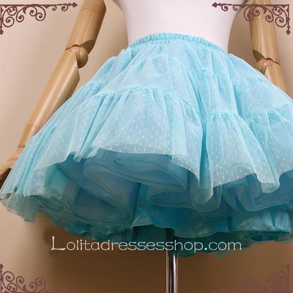 Gorgeous Light Blue High-grade Fabrics Lolita Dress Petticoat