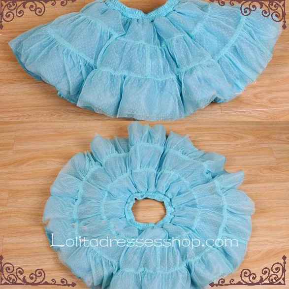 Gorgeous Light Blue High-grade Fabrics Lolita Dress Petticoat