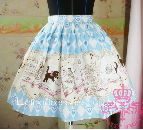 Lovely Sweetheart Cats Princess Pattern Pink Lolita Skirt