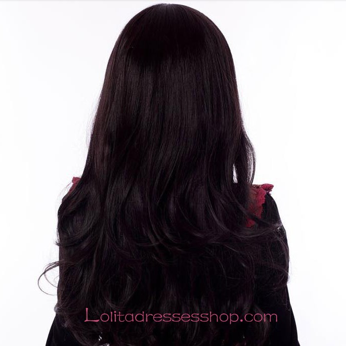 Lolita Long Black Lady Maid Cute Cosplay Wig