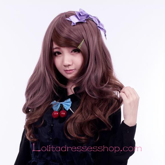 Lolita Brown Curly Maid Cute Cosplay Wig