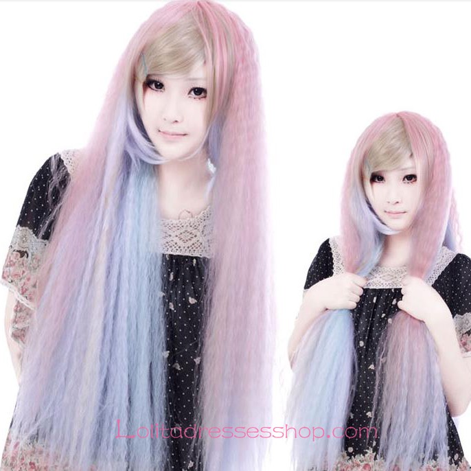 Lolita Rainbow Meng Maid Cute Cosplay Wig