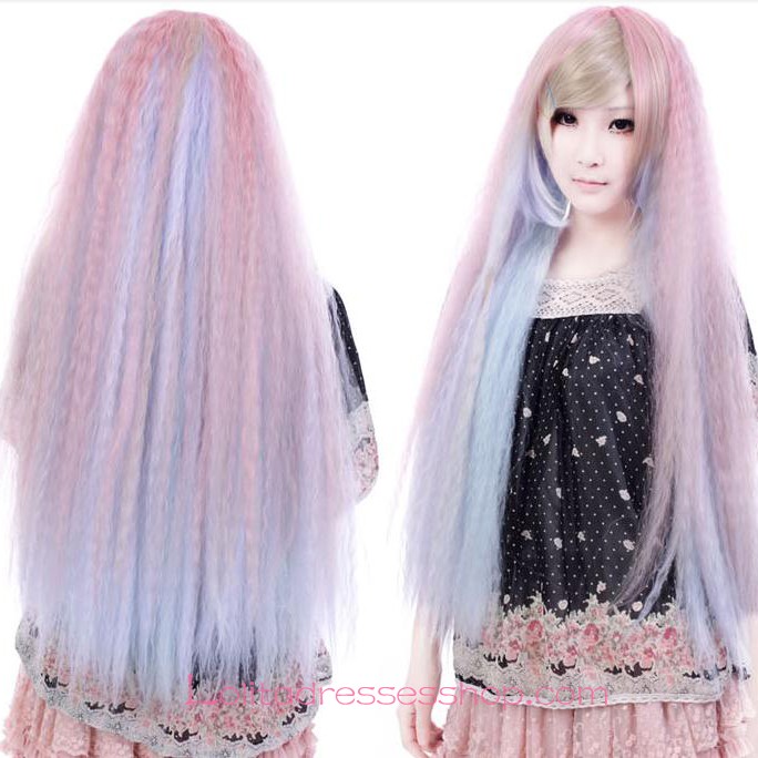 Lolita Rainbow Meng Maid Cute Cosplay Wig