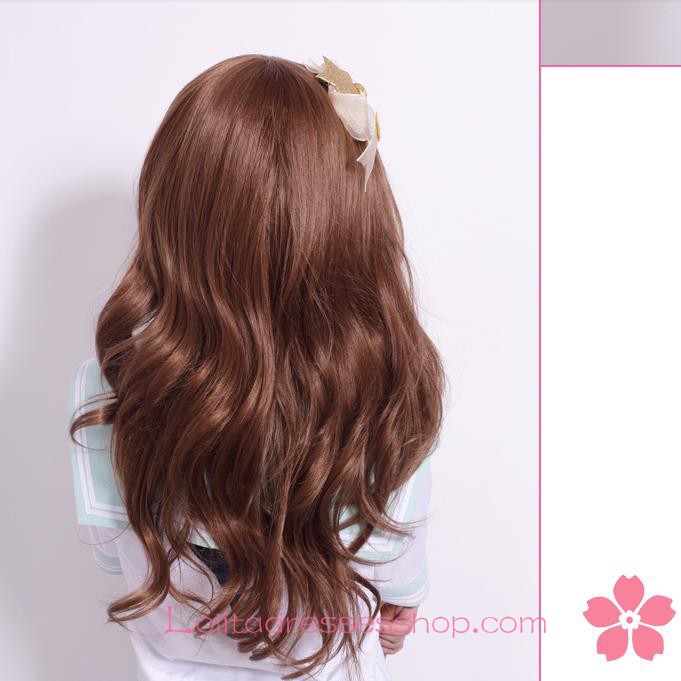 Lolita Brown Sweet Girl Maid Cute Cosplay Wig