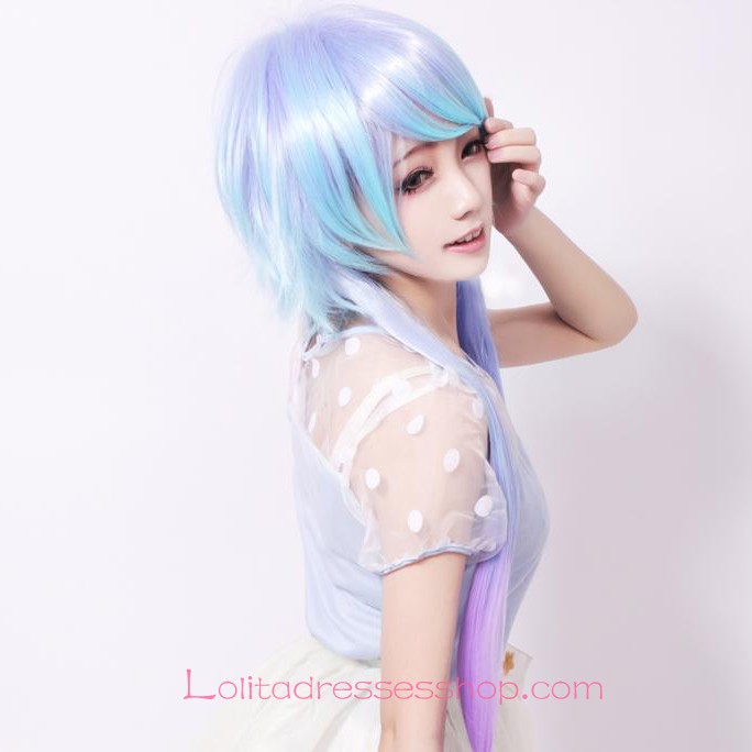 Lolita Green Purple Mixed Maid Cute Cosplay Wig