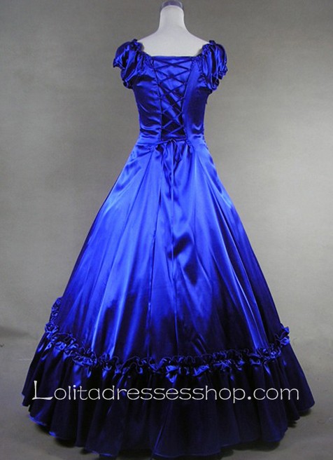 Royal Blue Gorgerous Gothic Victorian Lolita Dress