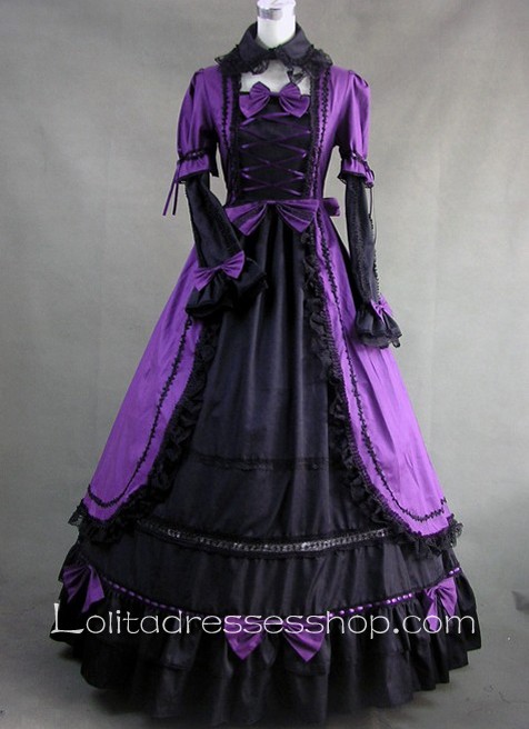 Lace and Bows decoration Ruffle Gothic Victorian Lolita Dress