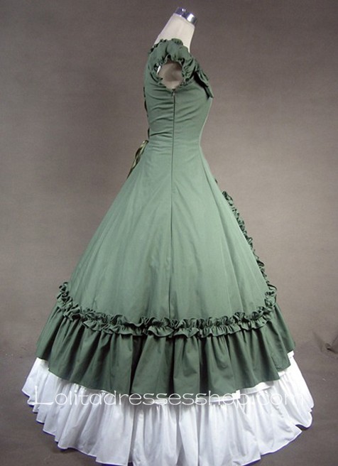 Gothic Lolita Dresses: Long Classic Green Velvet & Plus Size, by  Wonderlandbylilian