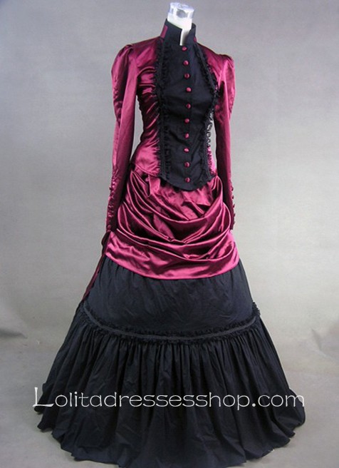 Long Sleeves Elegant Vintage Gothic Victorian Lolita Dress