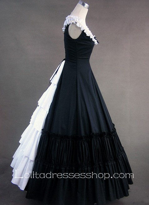 Aristocrat Style Sleeveless Ruffled Gothic Victorian Lolita Dress
