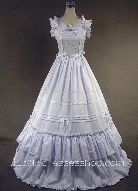 Pure White Generous Two Layers Gothic Victorian Lolita Dress