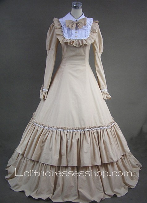 Sweet Two Layers Long Sleeves Gothic Victorian Lolita Dress