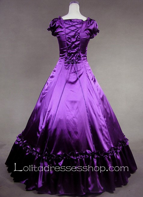 purple and black gothic dress