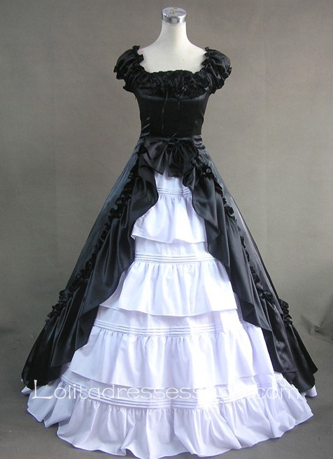 Ruffled Neckline Multi-Layer Fashion Gothic Victorian Lolita Dress