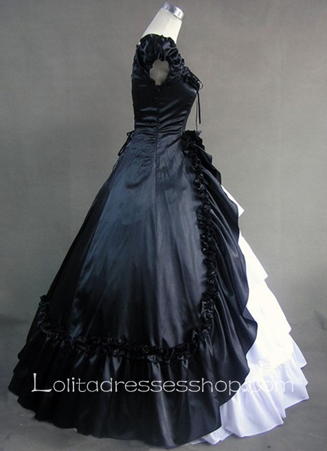 Ruffled Neckline Multi-Layer Fashion Gothic Victorian Lolita Dress