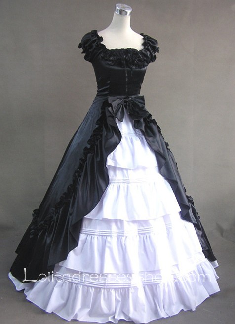 Ruffled Neckline Multi-Layer Fashion Gothic Victorian Lolita Dress
