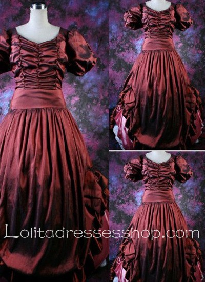 Gothic Victorian Vintage Red Luxuriant Lolita Dress