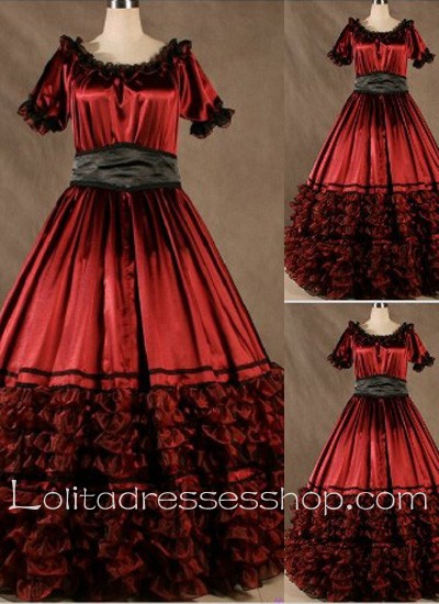 Gothic Victorian Super Gorgeous Red Aristocrat Lolita Dress
