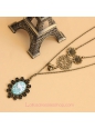 Sen Department Vintage Flower Lolita Sweater Chain