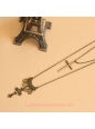 Sacred Bronzed Alloy Crucifix Lolita Sweater Chain