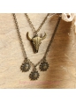 Vintage Bronze Alloy Tau Sun God Lolita Sweater Chain