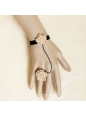 Sen Department Vintage Wool Flower Lolita Bracelet