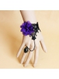 Gothic Black Lace and Dreamful Flower Sweet Lolita Bracelet