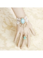 Small Fresh Metal Leaf Jadeite Lolita Bracelet