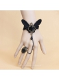 Gothic Vampire Lace and Butterfly Lolita Bracelet